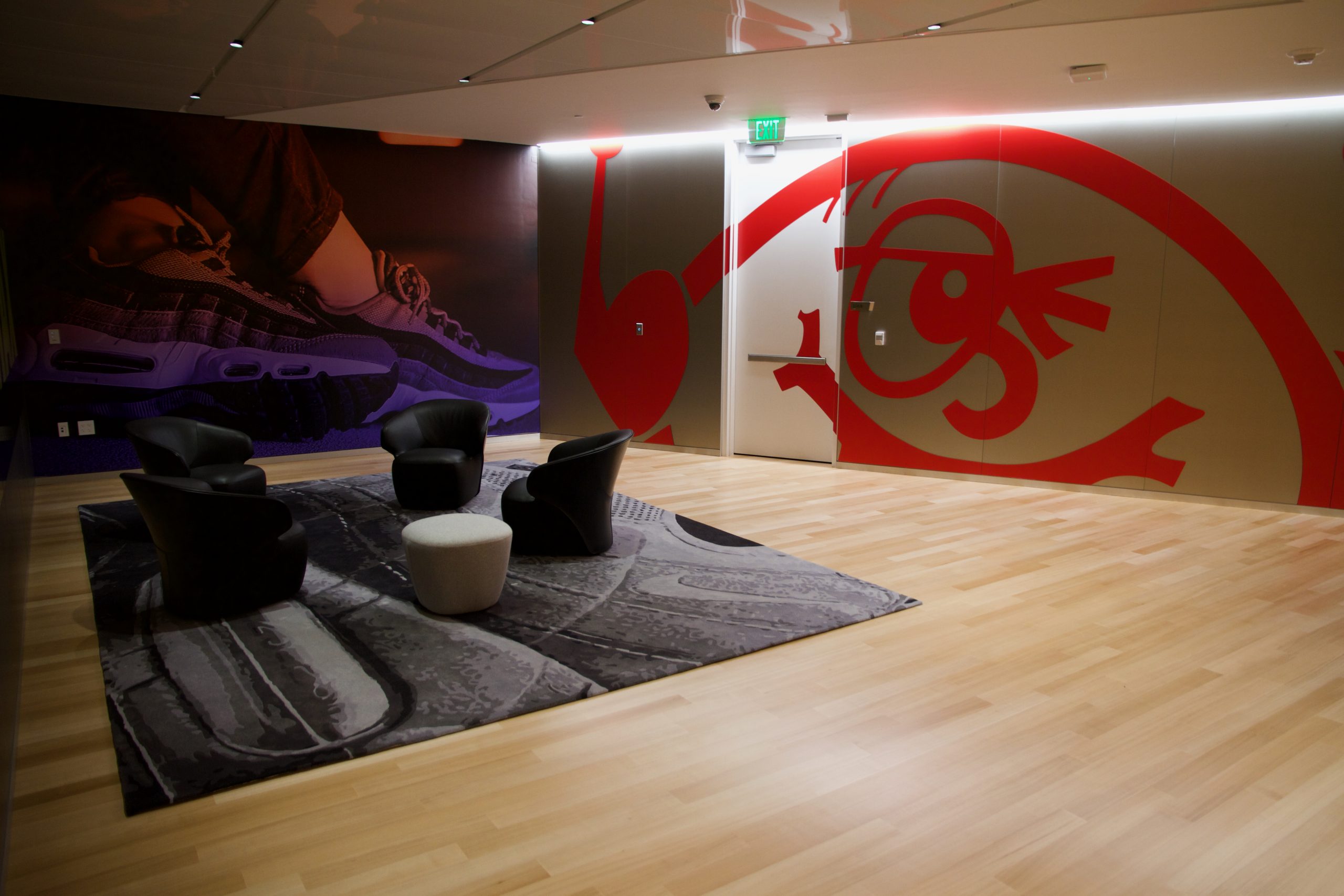 Nike Executive Lounge, Beaverton, Oregon - refinished by COURTSPORTS.