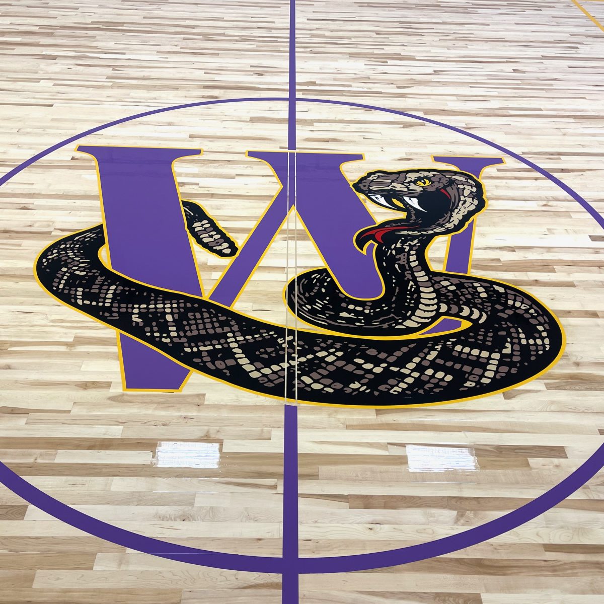 Wishram School Rattlers, Wishram, WA - tear out and replaced with new gym floor by COURTSPORTS.