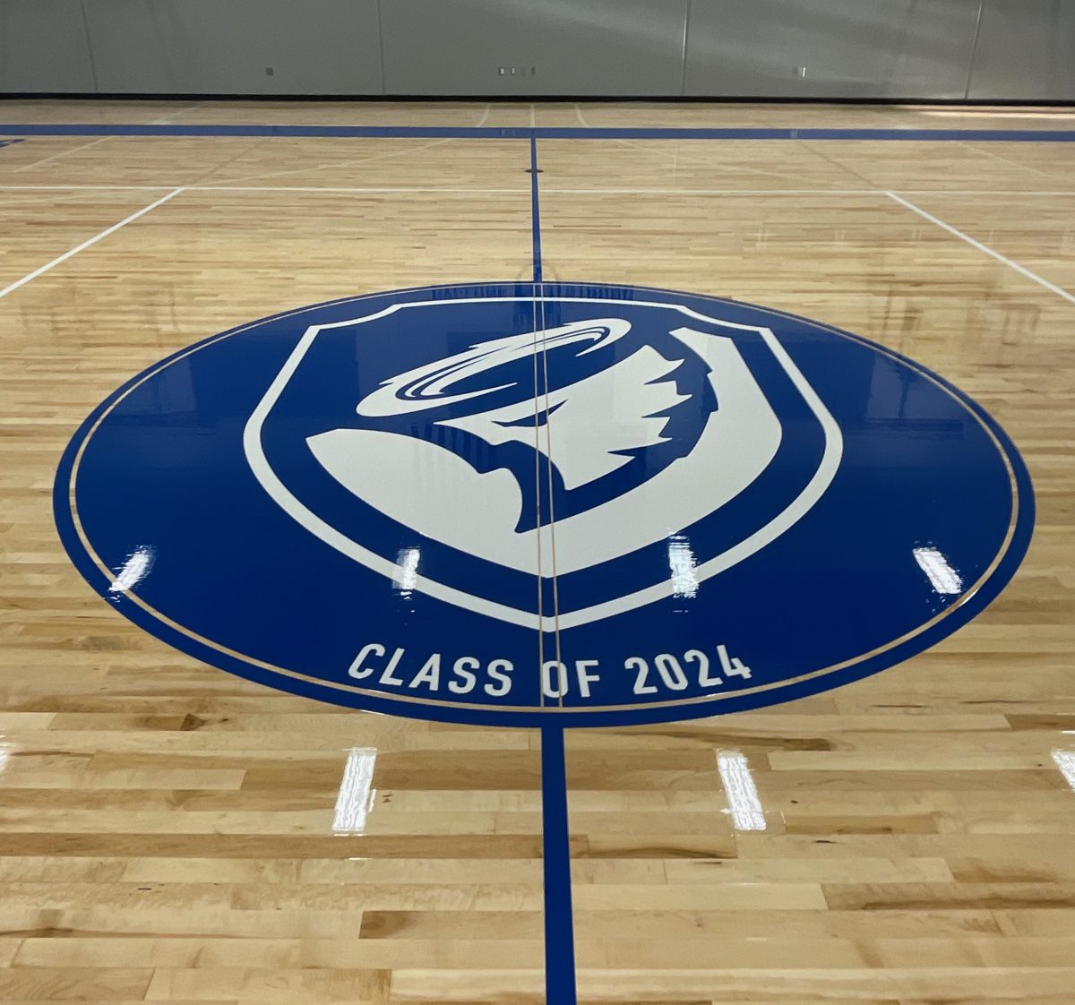 Catholic school, Beaverton, Oregon - gym floor sanding and refinishing by COURTSPORTS