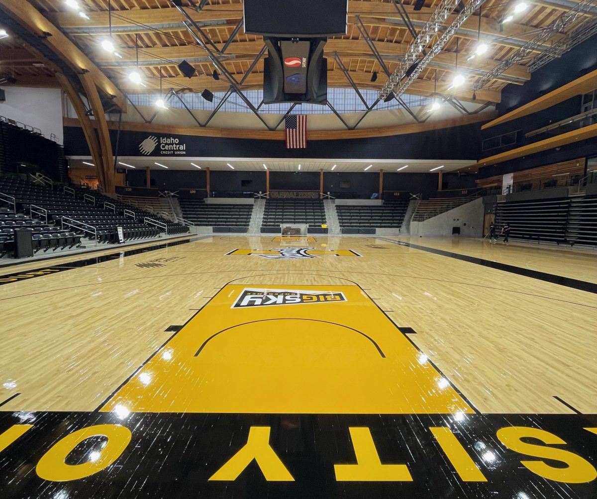 University of Idaho, Moscow, ID. Memorial Gym - full sanding and refinishing of their gym floor by COURTSPORTS.